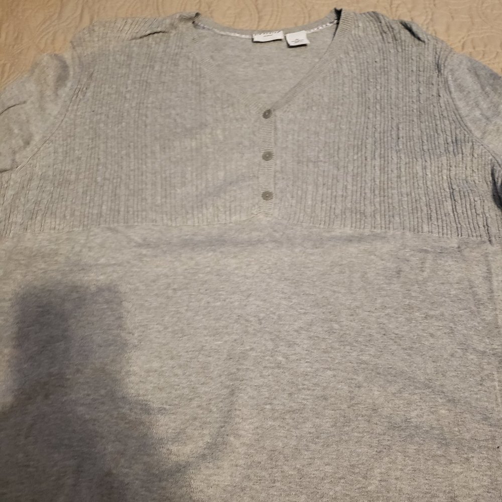 Kim Rogers V-Neck 3/4 Sleeve Sweater